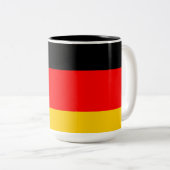 2 Couleurs Tasse de drapeau de l'Allemagne (Devant droit)