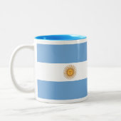 2 Couleurs Tasse de drapeau de l'Argentine (Gauche)