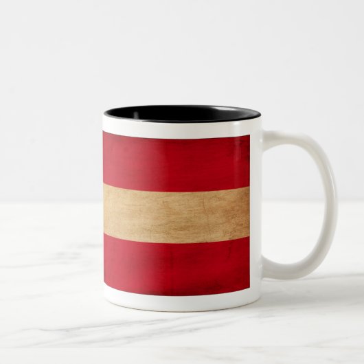 2 Couleurs Tasse de drapeau de l'Autriche (Droit)
