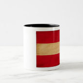 2 Couleurs Tasse de drapeau de l'Autriche (Centre)