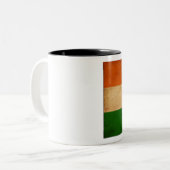 2 Couleurs Tasse de drapeau de l'Inde (Devant gauche)