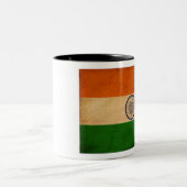 2 Couleurs Tasse de drapeau de l'Inde (Centre)