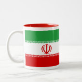 2 Couleurs Tasse de drapeau de l'Iran (Gauche)