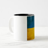 2 Couleurs Tasse de drapeau de l'Ukraine (Devant gauche)