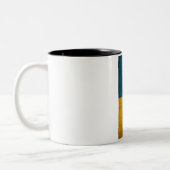 2 Couleurs Tasse de drapeau de l'Ukraine (Gauche)