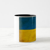 2 Couleurs Tasse de drapeau de l'Ukraine (Centre)