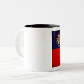 2 Couleurs Tasse de drapeau de Myanmar (Devant gauche)