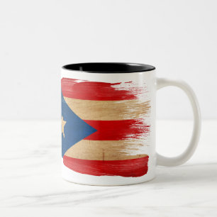2 Couleurs Tasse de drapeau de Porto Rico
