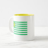 2 Couleurs Tasse de drapeau d'écologie (Devant gauche)