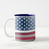 2 Couleurs Tasse de drapeau des Etats-Unis (Gauche)