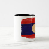 2 Couleurs Tasse de drapeau des Laotiens (Centre)