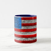 2 Couleurs Tasse de DRAPEAU des USA, Amérique (Centre)