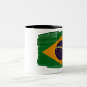 2 Couleurs Tasse de drapeau du Brésil (Centre)