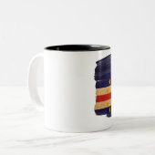 2 Couleurs Tasse de drapeau du Cap Vert (Devant gauche)