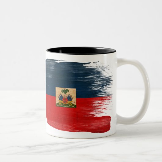 2 Couleurs Tasse de drapeau du Haïti (Droit)