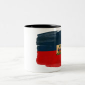 2 Couleurs Tasse de drapeau du Haïti (Centre)
