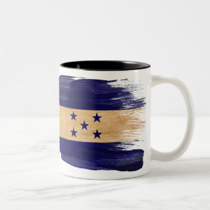 2 Couleurs Tasse de drapeau du Honduras