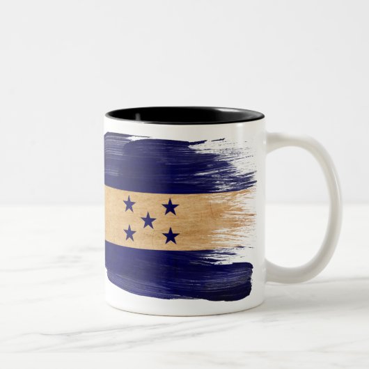 2 Couleurs Tasse de drapeau du Honduras (Droit)