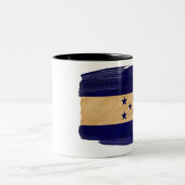 2 Couleurs Tasse de drapeau du Honduras (Centre)