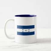 2 Couleurs Tasse de drapeau du Honduras (Gauche)