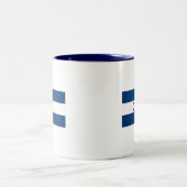2 Couleurs Tasse de drapeau du Honduras (Centre)