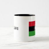 2 Couleurs Tasse de drapeau du Malawi (Centre)