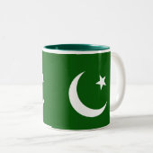 2 Couleurs Tasse de drapeau du Pakistan (Devant droit)