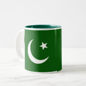 2 Couleurs Tasse de drapeau du Pakistan (Devant gauche)
