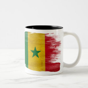 2 Couleurs Tasse de drapeau du Sénégal