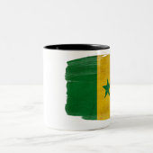 2 Couleurs Tasse de drapeau du Sénégal (Centre)