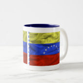 2 Couleurs Tasse de drapeau du Venezuela (Devant droit)