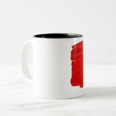 2 Couleurs Tasse de drapeau du Vietnam (Devant gauche)