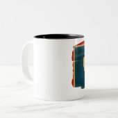 2 Couleurs Tasse de drapeau du Wyoming (Devant gauche)