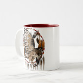 2 Couleurs Tasse de Dreamcatcher de faucon de vol (Devant gauche)