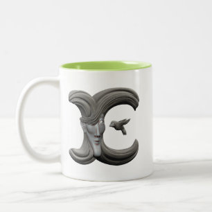 2 Couleurs Tasse d'E (droitière)