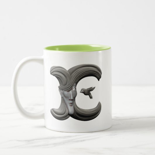 2 Couleurs Tasse d'E (droitière) (Gauche)