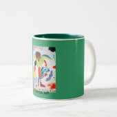 2 Couleurs Tasse de Facless Jeff (Devant droit)