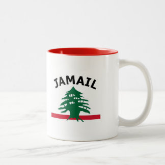 2 Couleurs Tasse de famille de Jamail - rouge