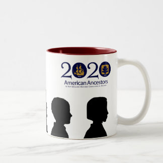 2 Couleurs Tasse de famille de pèlerin de fleur printanière