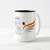 2 Couleurs Tasse de FC (Devant droit)