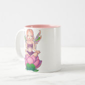 2 Couleurs Tasse "de fée de Lotus" (Devant gauche)