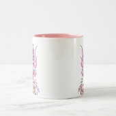2 Couleurs Tasse "de fée rose de ruban" (Centre)