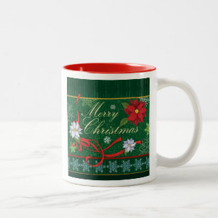 2 Couleurs Tasse de fête de cadeau de Joyeux Noël