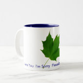 2 Couleurs Tasse de feuille d'érable (Devant gauche)