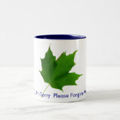2 Couleurs Tasse de feuille d'érable (Centre)