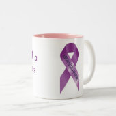 2 Couleurs Tasse de FibromyalgiaAwareness (Devant droit)