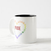 2 Couleurs Tasse de fierté (Devant gauche)