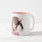 2 Couleurs Tasse de fille d'Anime de Waitless (Devant droit)