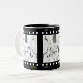 2 Couleurs Tasse de film de violoncelle (Devant gauche)