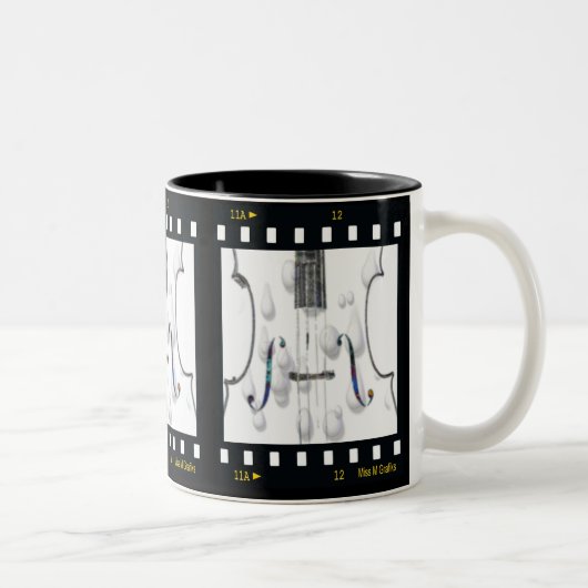 2 Couleurs Tasse de film de violoncelle (Droit)